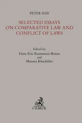 Hay / Rasmussen-Bonne / Khachidze |  Selected Essays on Comparative Law and Conflict of Laws | Buch |  Sack Fachmedien