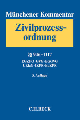 Münchener Kommentar zur Zivilprozessordnung: ZPO | Buch | 978-3-406-68573-6 | sack.de
