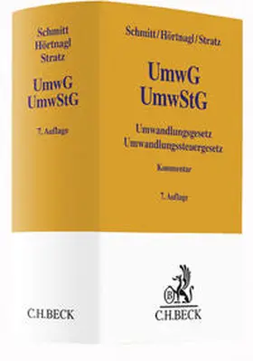 Schmitt / Hörtnagl / Stratz | Umwandlungsgesetz, Umwandlungssteuergesetz | Buch | 978-3-406-68717-4 | sack.de
