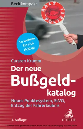 Krumm |  Der neue Bußgeldkatalog | eBook | Sack Fachmedien