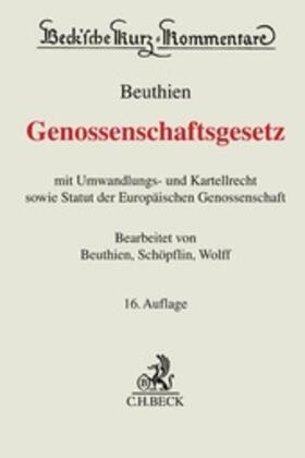 Beuthien / Schöpflin / Wolff |  Genossenschaftsgesetz: GenG | Buch |  Sack Fachmedien