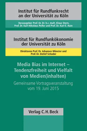  Media Bias im Internet - Tendenzfreiheit und Vielfalt von Medien(inhalten) | Buch |  Sack Fachmedien