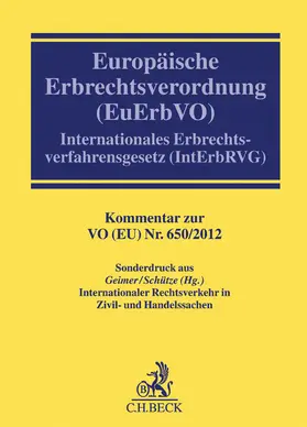  Europäische Erbrechtsverordnung | Buch |  Sack Fachmedien