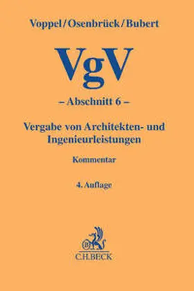 Voppel / Osenbrück / Bubert |  VgV | Buch |  Sack Fachmedien
