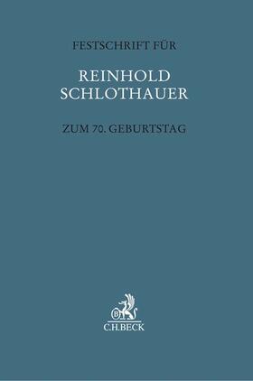 Barton / Fischer / Jahn | Festschrift für Reinhold Schlothauer zum 70. Geburtstag | Buch | sack.de