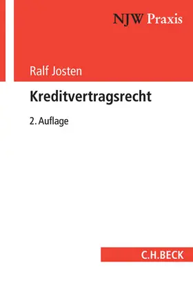 Josten |  Kreditvertragsrecht | Buch |  Sack Fachmedien