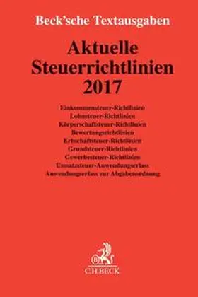 Aktuelle Steuerrichtlinien 2017 | Buch | 978-3-406-70417-8 | www.sack.de