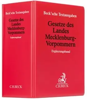  Gesetze des Landes Mecklenburg-Vorpommern Ergänzungsband | Loseblattwerk |  Sack Fachmedien