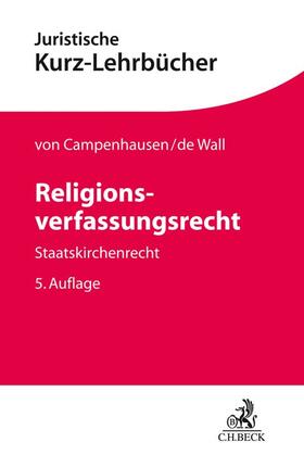 von Campenhausen / de Wall | Religionsverfassungsrecht | Buch | sack.de
