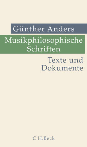 Anders / Ellensohn |  Musikphilosophische Schriften | eBook | Sack Fachmedien
