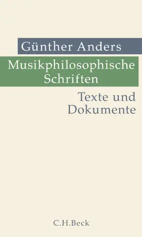 Anders / Ellensohn |  Musikphilosophische Schriften | eBook | Sack Fachmedien