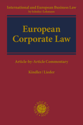 Kindler / Lieder | European Corporate Law | Buch | 978-3-406-70871-8 | sack.de