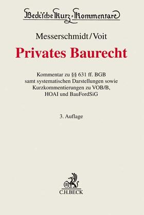 Messerschmidt / Voit | Privates Baurecht | Buch | 978-3-406-71075-9 | sack.de