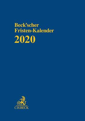 Beck'scher Fristen-Kalender 2020 | Sonstiges | 978-3-406-71120-6 | sack.de
