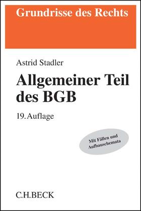 Stadler | Allgemeiner Teil des BGB | Buch | 978-3-406-71137-4 | sack.de