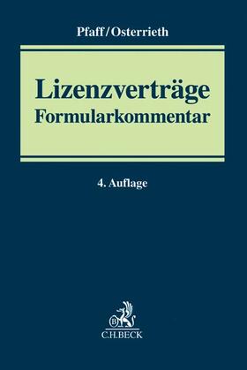 Pfaff / Osterrieth |  Lizenzverträge | Buch |  Sack Fachmedien