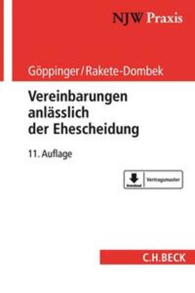 Rakete-Dombek | Vereinbarungen anlässlich der Ehescheidung | Buch | 978-3-406-71381-1 | sack.de