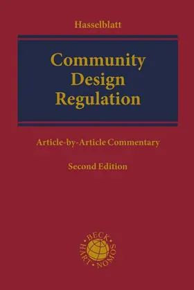 Hasselblatt |  Community Design Regulation | Buch |  Sack Fachmedien