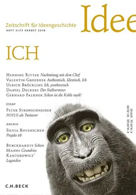 Raulff / Schlak |  Zeitschrift für Ideengeschichte Heft XII/3 Herbst 2018 | eBook | Sack Fachmedien