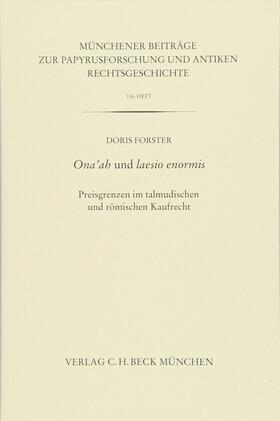 Forster |  Ona'ah und laesio enormis | Buch |  Sack Fachmedien