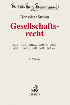 Henssler / Strohn | Gesellschaftsrecht: GesR | Buch | 978-3-406-71956-1 | sack.de