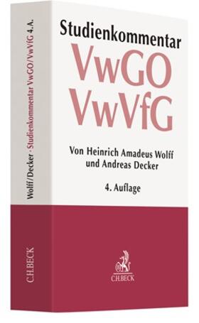 Wolff / Decker |  VwGO VwVfG: Verwaltungsgerichtsordnung Verwaltungsverfahrensgesetz | Buch |  Sack Fachmedien