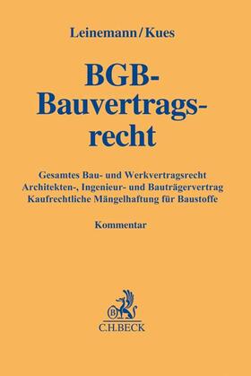 Leinemann / Kues | BGB-Bauvertragsrecht | Buch | 978-3-406-71981-3 | sack.de
