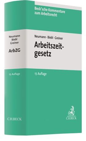 Neumann / Biebl | Arbeitszeitgesetz: ArbZG | Buch | sack.de