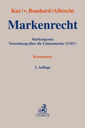 Kur / Bomhard / Albrecht | Markenrecht | Buch | 978-3-406-72344-5 | sack.de