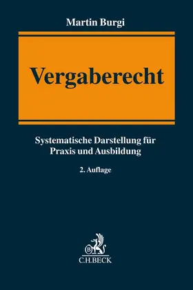 Burgi | Vergaberecht | Buch | 978-3-406-72456-5 | www.sack.de