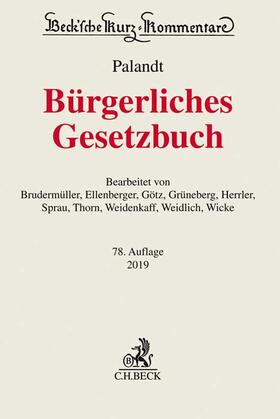 Palandt | Bürgerliches Gesetzbuch: BGB | Buch | 978-3-406-72500-5 | sack.de