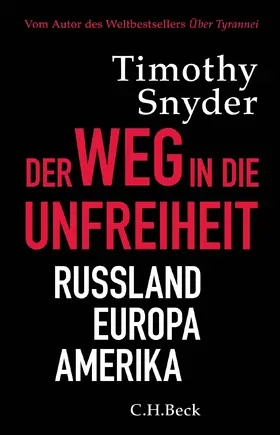 Snyder |  Der Weg in die Unfreiheit | Buch |  Sack Fachmedien
