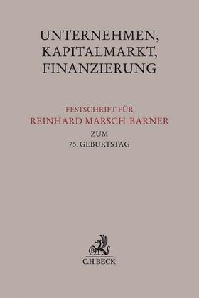 Spindler / Wilsing / Butzke |  Unternehmen, Kapitalmarkt, Finanzierung | Buch |  Sack Fachmedien