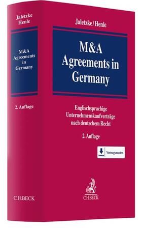 Jaletzke / Henle / Hartmann-Rüppel |  M&A Agreements in Germany | Buch |  Sack Fachmedien