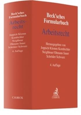 Joppich / Klemm / Kornbichler | Beck'sches Formularbuch Arbeitsrecht | Buch | 978-3-406-72933-1 | sack.de