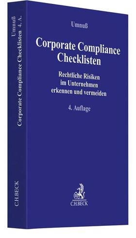 Umnuß | Corporate Compliance Checklisten | Buch | 978-3-406-73167-9 | sack.de