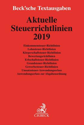 Aktuelle Steuerrichtlinien 2019 | Buch | 978-3-406-73407-6 | sack.de