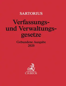 Sartorius | Verfassungs- und Verwaltungsgesetze | Buch | 978-3-406-73420-5 | www.sack.de