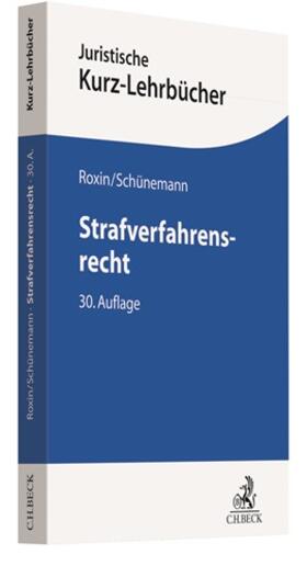 Roxin / Schünemann | Strafverfahrensrecht | Buch | sack.de