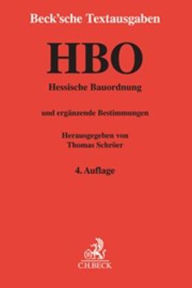 Schröer | Hessische Bauordnung: HBO | Buch | 978-3-406-73656-8 | www.sack.de