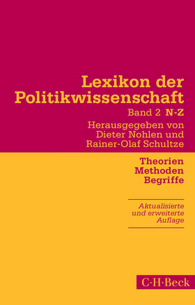Nohlen / Schultze |  Lexikon der Politikwissenschaft Bd. 2: N-Z | Buch |  Sack Fachmedien