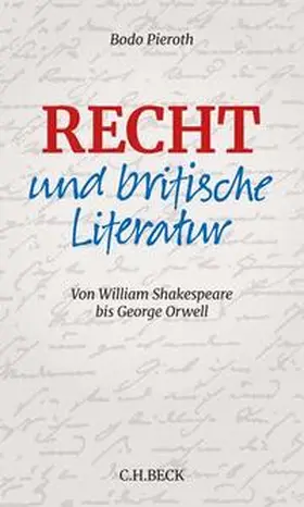 Pieroth |  Recht und britische Literatur | Buch |  Sack Fachmedien