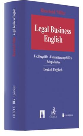 Rinscheid / Miller | Legal Business English | Buch | 978-3-406-73924-8 | sack.de