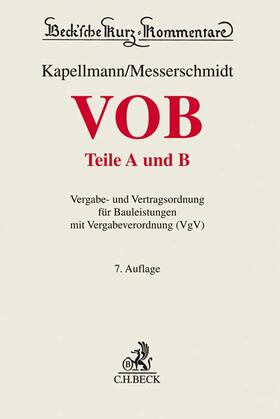Kapellmann / Messerschmidt | VOB Teile A und B: VOB A und B | Buch | 978-3-406-74013-8 | sack.de