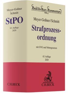 Schmitt / Meyer-Goßner | Strafprozessordnung: StPO | Buch | 978-3-406-74541-6 | sack.de