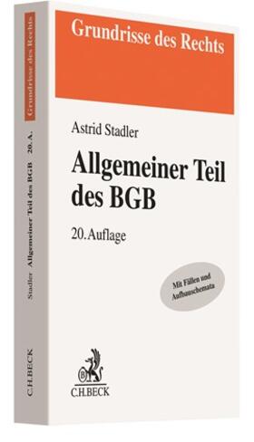 Stadler | Allgemeiner Teil des BGB | Buch | 978-3-406-75205-6 | sack.de