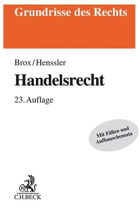 Brox / Henssler | Handelsrecht | Buch | 978-3-406-75258-2 | sack.de