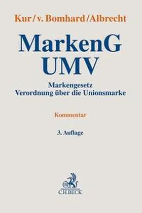 Kur / Bomhard / Albrecht | MarkenG - UMV | Buch | 978-3-406-75405-0 | sack.de