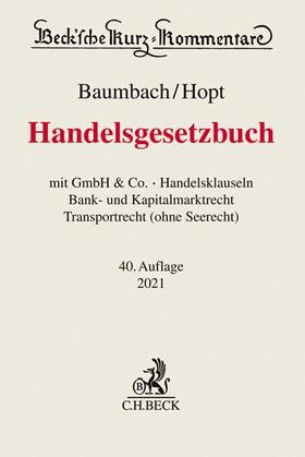 Baumbach / Hopt | Handelsgesetzbuch: HGB | Buch | 978-3-406-75414-2 | sack.de