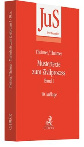 Theimer |  Mustertexte zum Zivilprozess Band I: Erkenntnisverfahren erster Instanz | Buch |  Sack Fachmedien